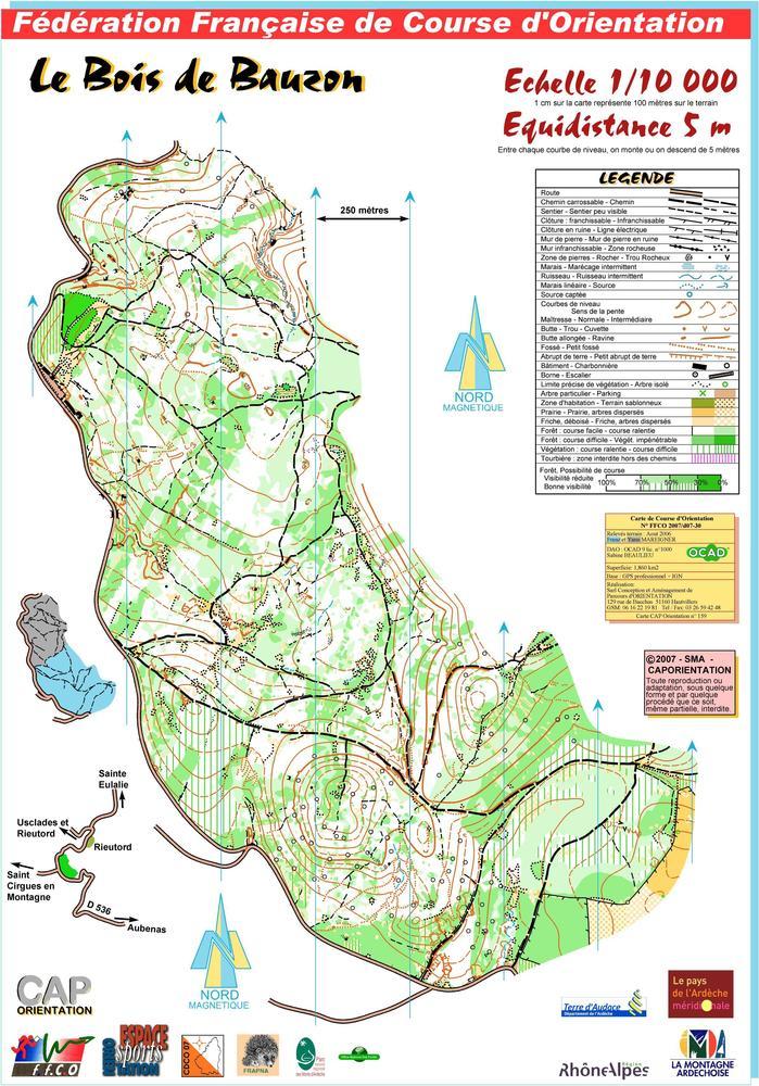 Carte vierge au 1/10000ème Carte vierge au 1/10000ème